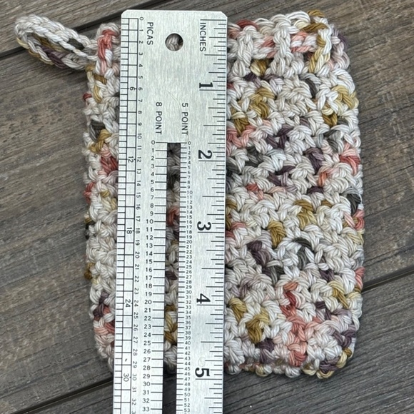 Crochet Bar Soap Saver Cotton Handcrafted Exfoliating Drawstring Pouch Bag - Picture 9 of 11